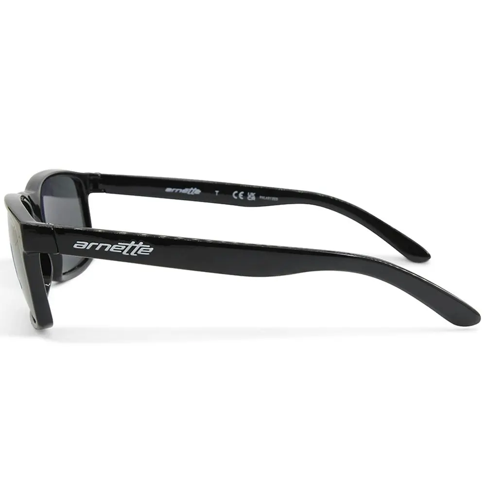 Arnette Slickster Gloss Black/Grey Polarised Men's Sunglasses AN4185 41/81