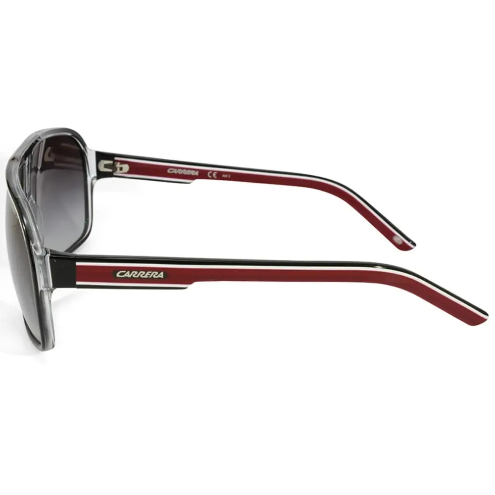 Carrera Grand Prix 2 T4O 9O Polished Black Red on Clear/Grey Gradient Sunglasses