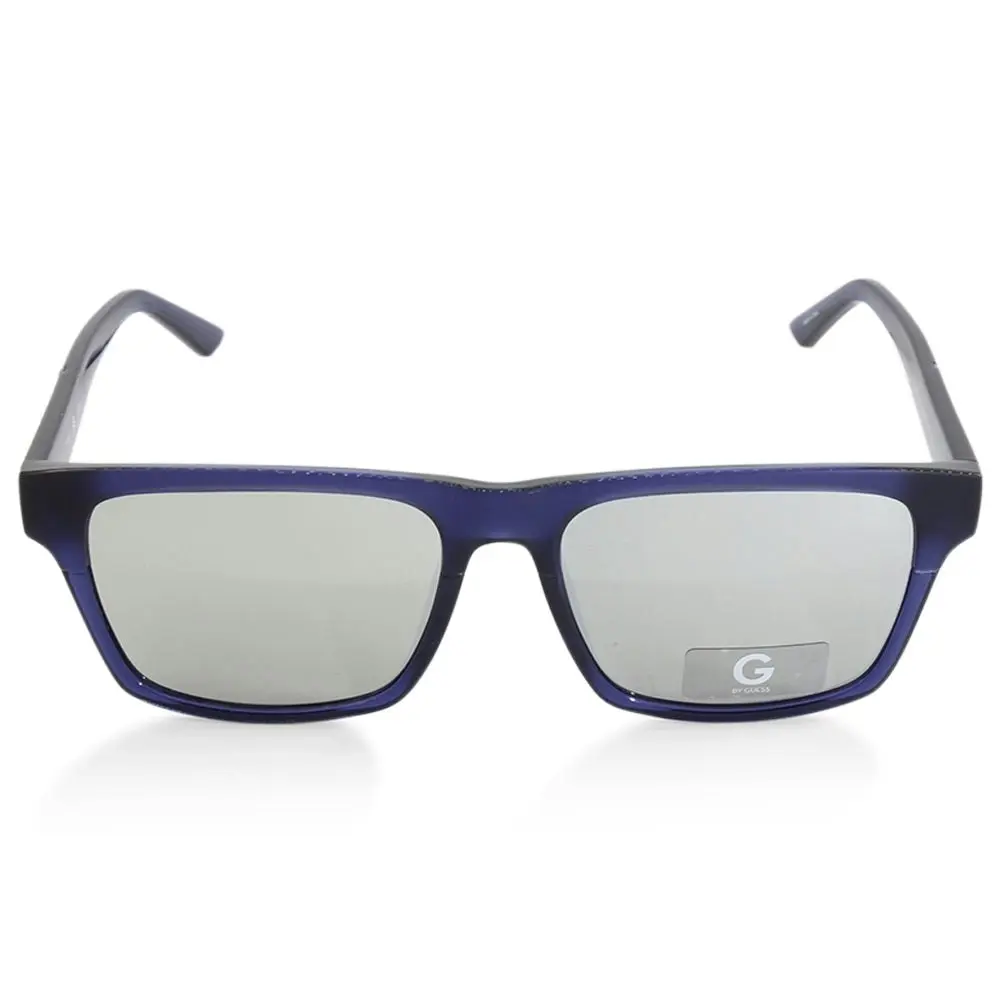 G By Guess GG2134 91C Black on Blue Silver Mirror Men's Sunglasses