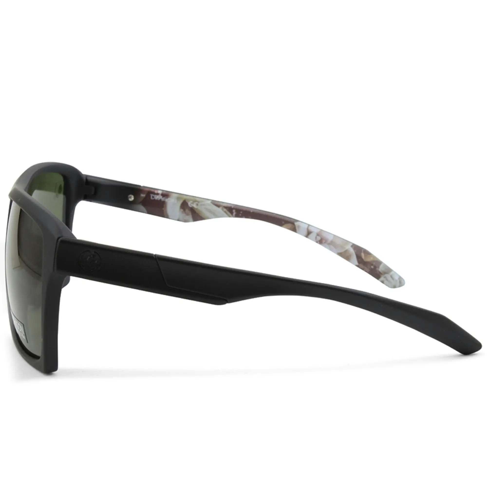 Dragon The Verse LL Matte Black/Grey Men's Rectangular Sunglasses