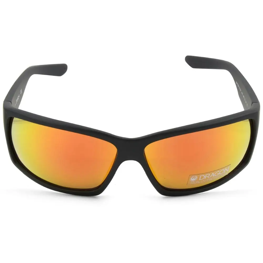 Dragon Ventura XL Ion Matte Black/Orange Ion Unisex Sports Wrap Sunglasses