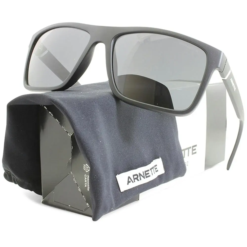 Arnette Goemon Matte Black/Dark Grey Men's Fashion Sunglasses AN4267 01/87