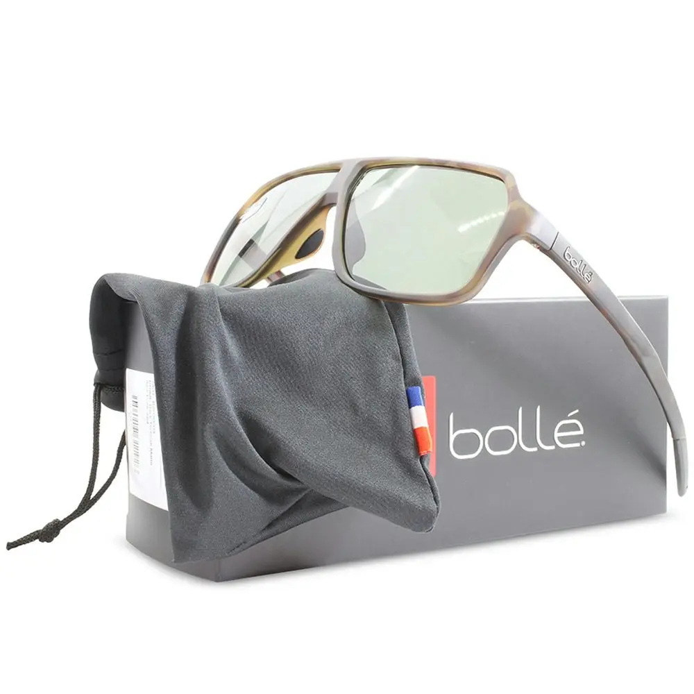 Bolle Prime Matte Dark Tortoise/Grey Axis Polarised Men's Sunglasses BS030004