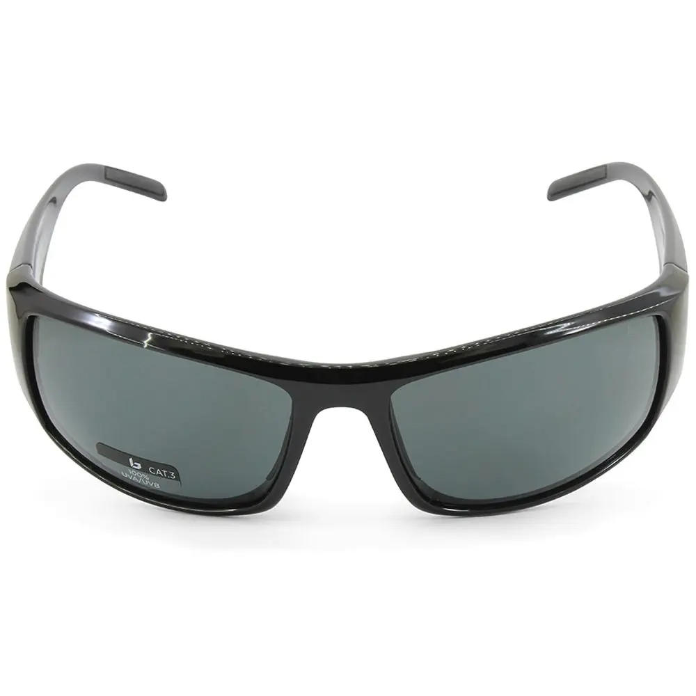 Bolle King Shiny Black/Grey TNS Men's Lifestyle Sunglasses 10998