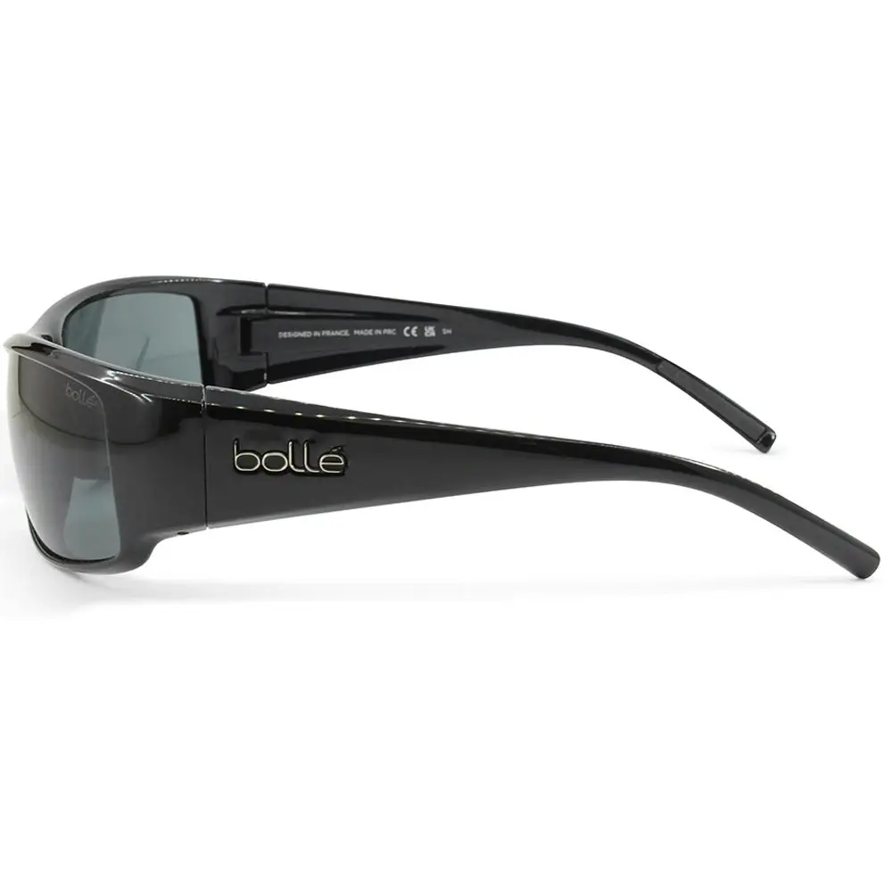 Bolle King Shiny Black/Grey TNS Men's Lifestyle Sunglasses 10998