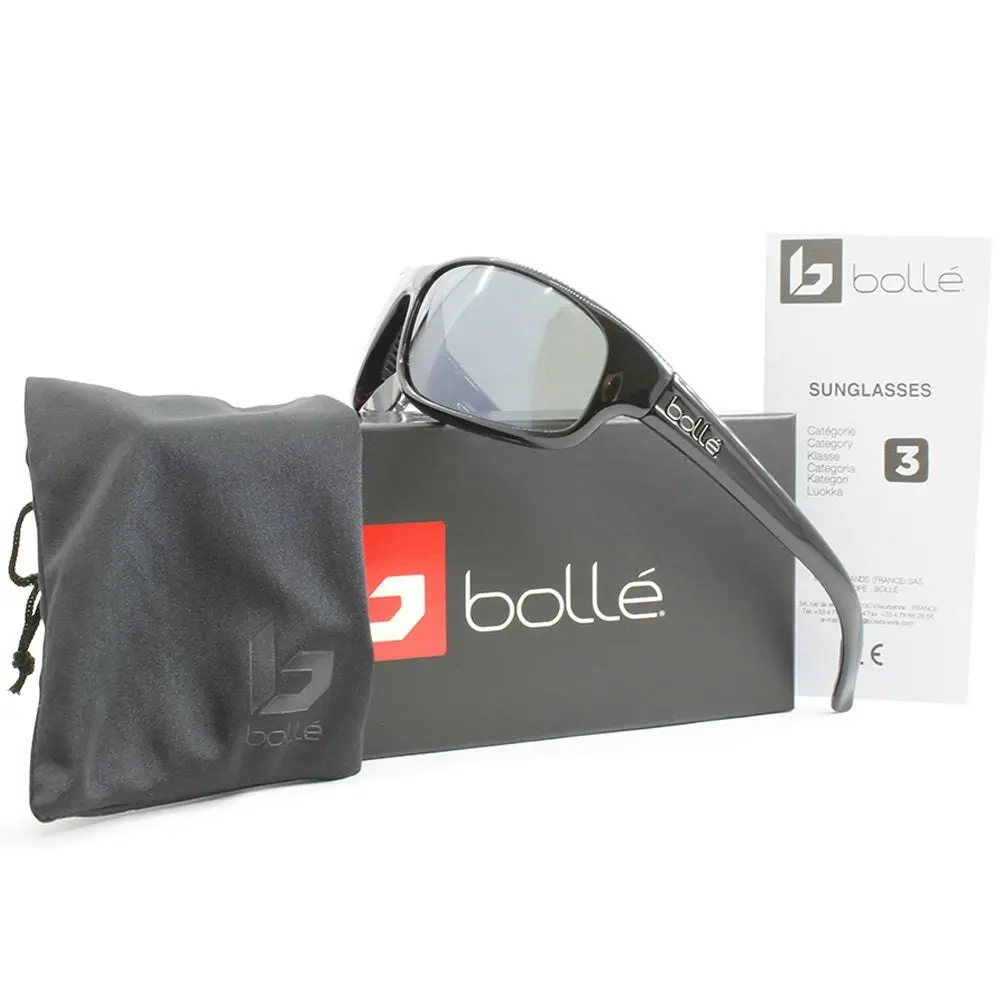 Bolle Anaconda Shiny Black/Grey TNS Men's Polarised Lifestyle Sunglasses 10338