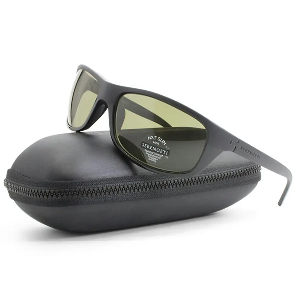 Serengeti Borimo Matte-Shiny Black/PHD 2.0 Green Polarised Men's Sunglasses 8164