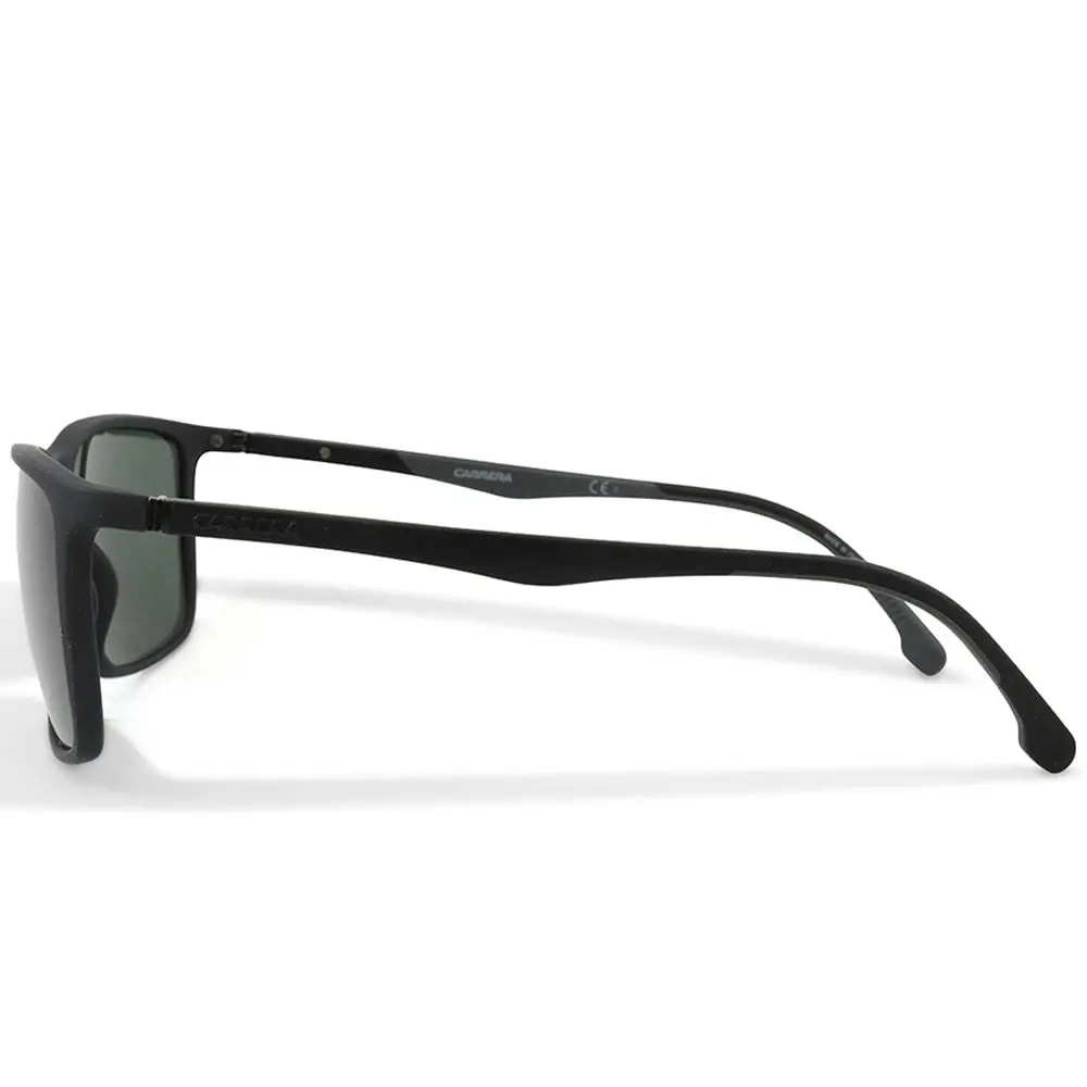 Carrera Matte Black/Green Unisex Designer Rectangular Sunglasses 8031/S 003 QT