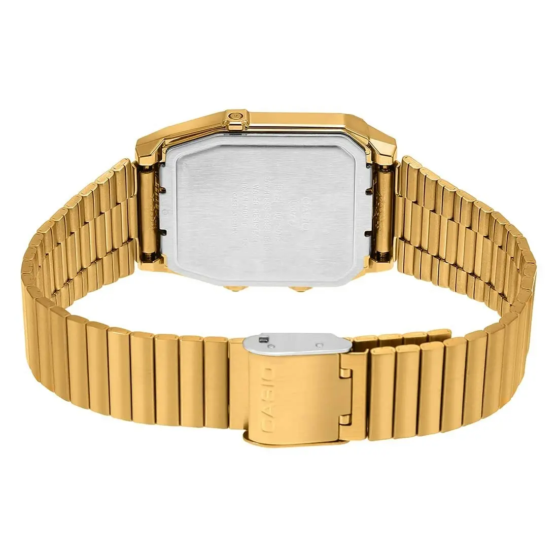 Casio Gold/Champagne Digital-Analog Dual Time Retro Style Unisex Watch AQ-800EG-9A