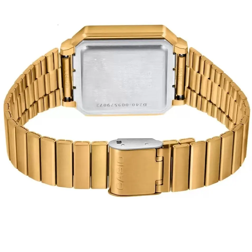 Casio Gold Retro Style Unisex Multifunction Digital Watch A100WEG-9A