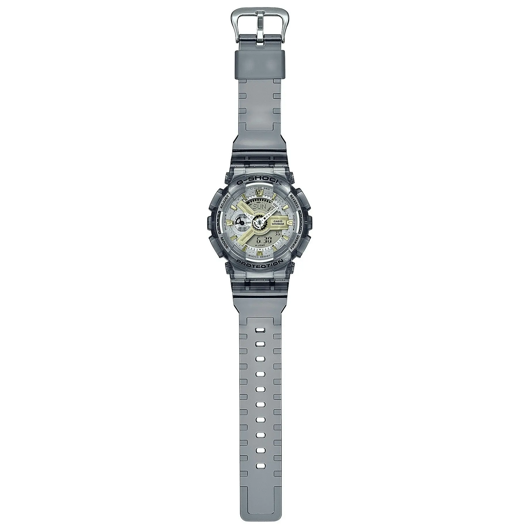 G-Shock S-Series Transparent Grey Women's or Kids Sports Watch GMA-S110GS-8A