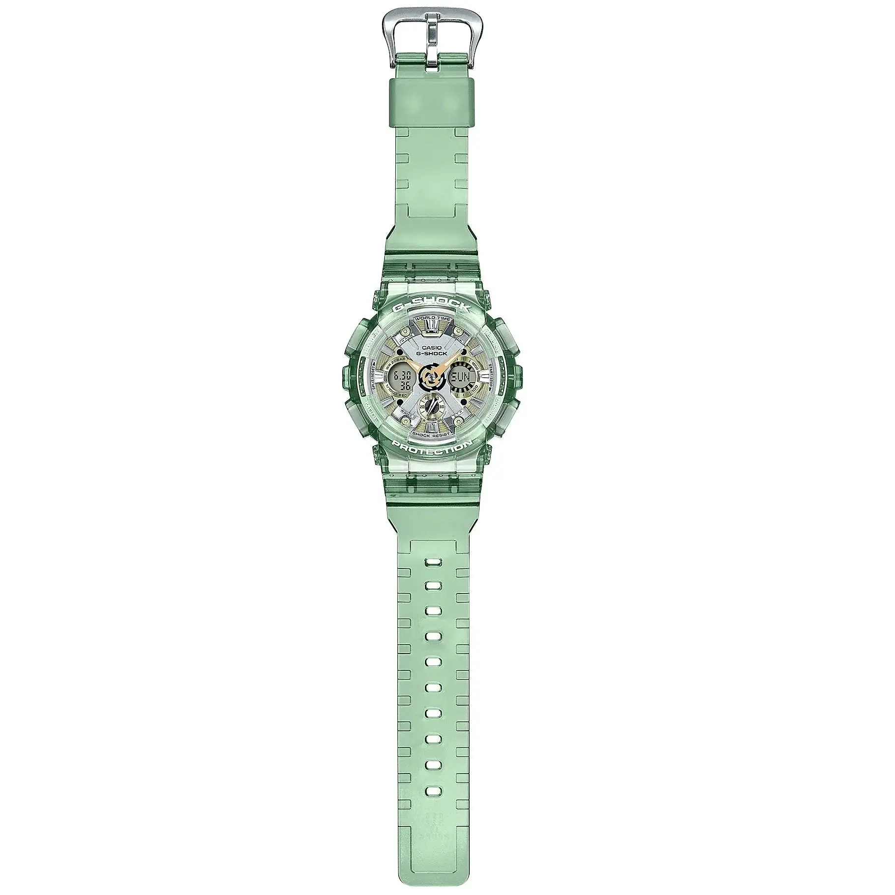 G-Shock S-Series Transparent Green Women's or Kids Sports Watch GMA-S120GS-3A