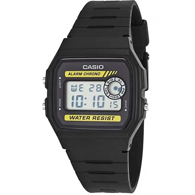 Casio F-94WA-9 Black & Yellow Basic Retro Vintage Series Unisex Digital Watch