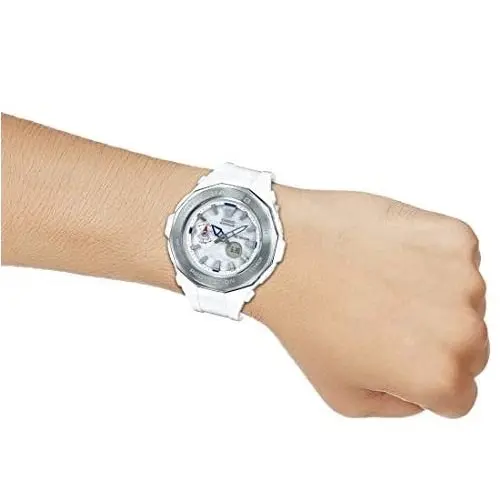 Casio Baby-G BGA-225-7A White & Silver Women's 200m Analog-Digital Sports Watch