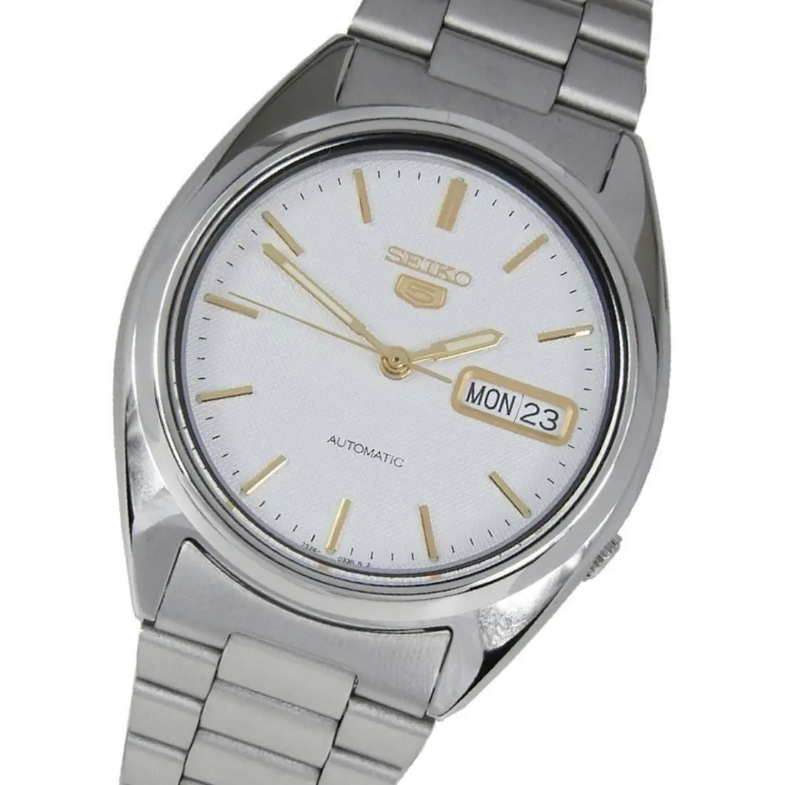 Seiko 5 SNXG47K1 White Dial Stainless Steel Men's Automatic Analog Watch