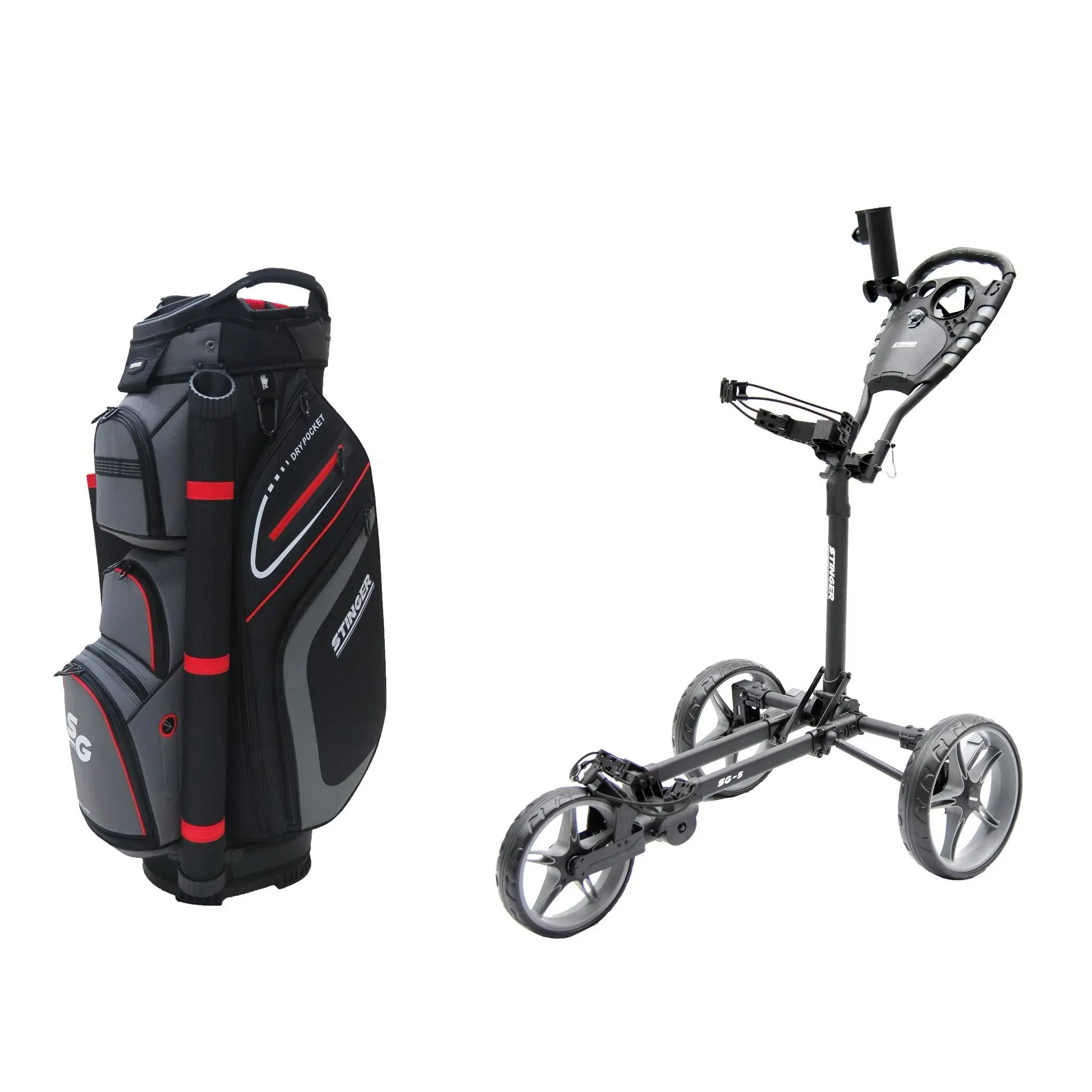 Stinger SG-5 Golf Buggy & Golf Bag Bundle