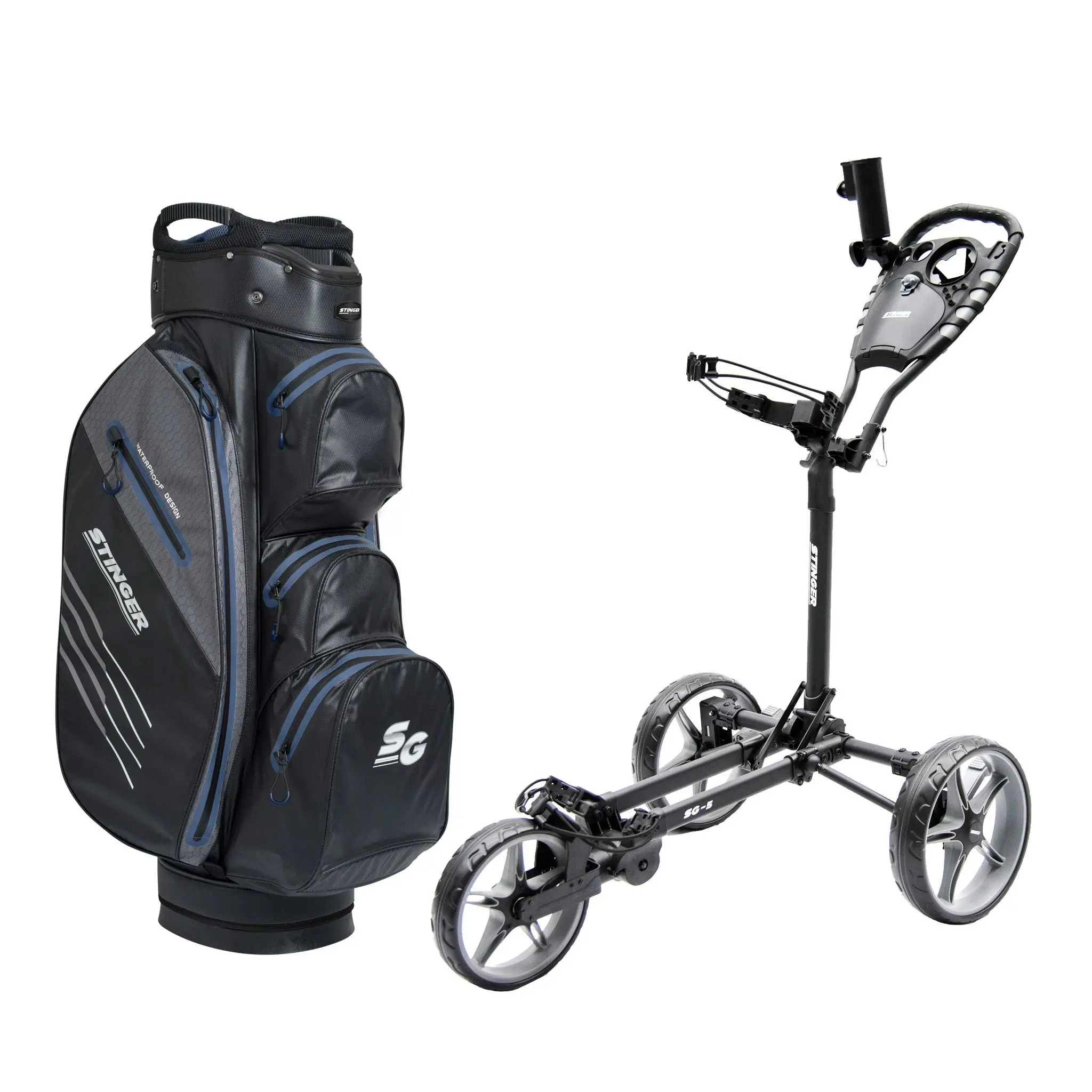 Stinger SG-5 Golf Buggy & Golf Bag Bundle