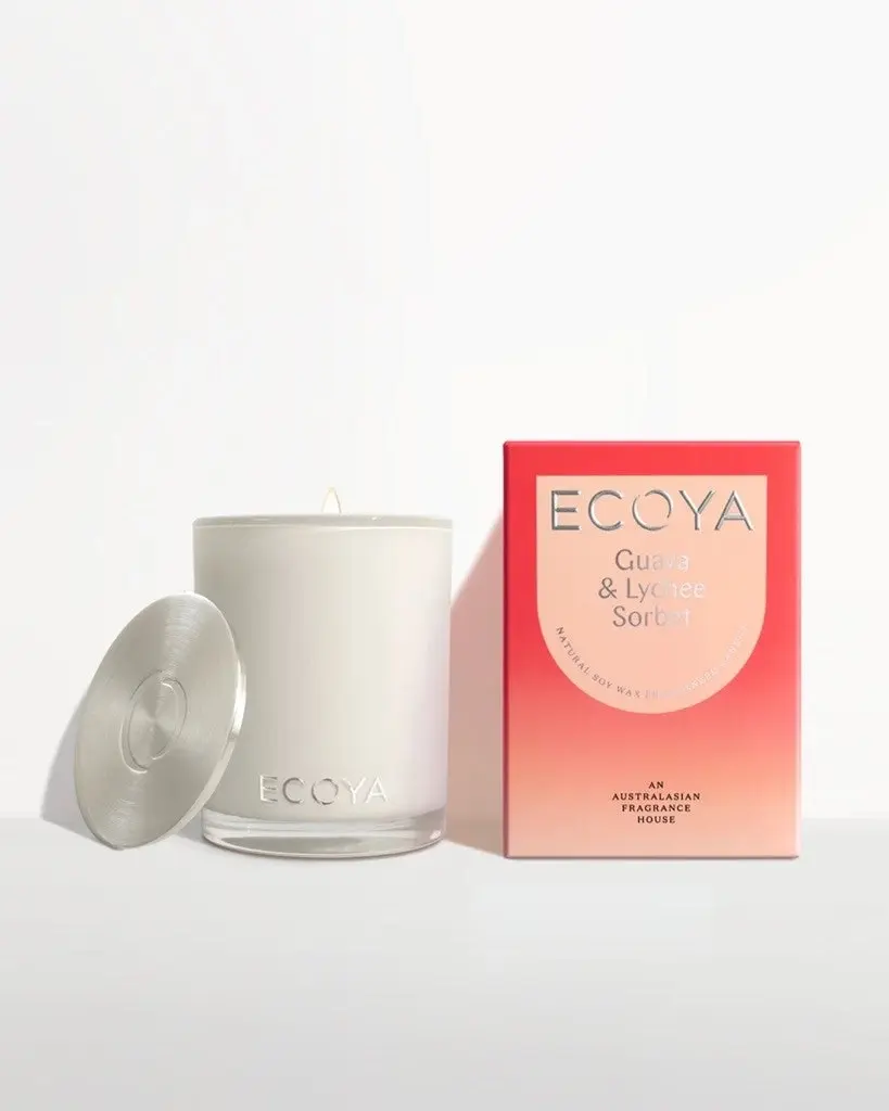 Ecoya Madison Jar 400g - Guava & Lychee