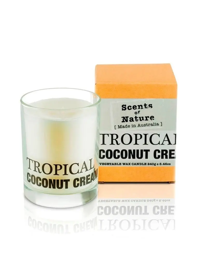 Tilley Scents Of Nature - Soy Candle 240g - Tropical Coconut Cream