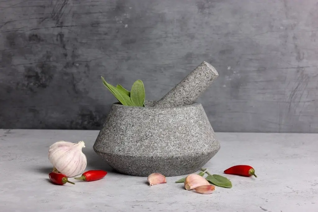 Gabel & Teller Granite Mortar and Pestle 17.5 x 9cm