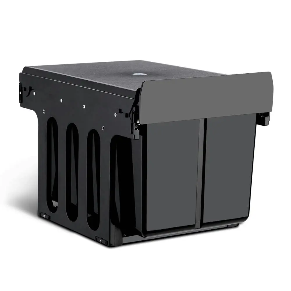 Cefito 2x15L Pull Out Bin - Black