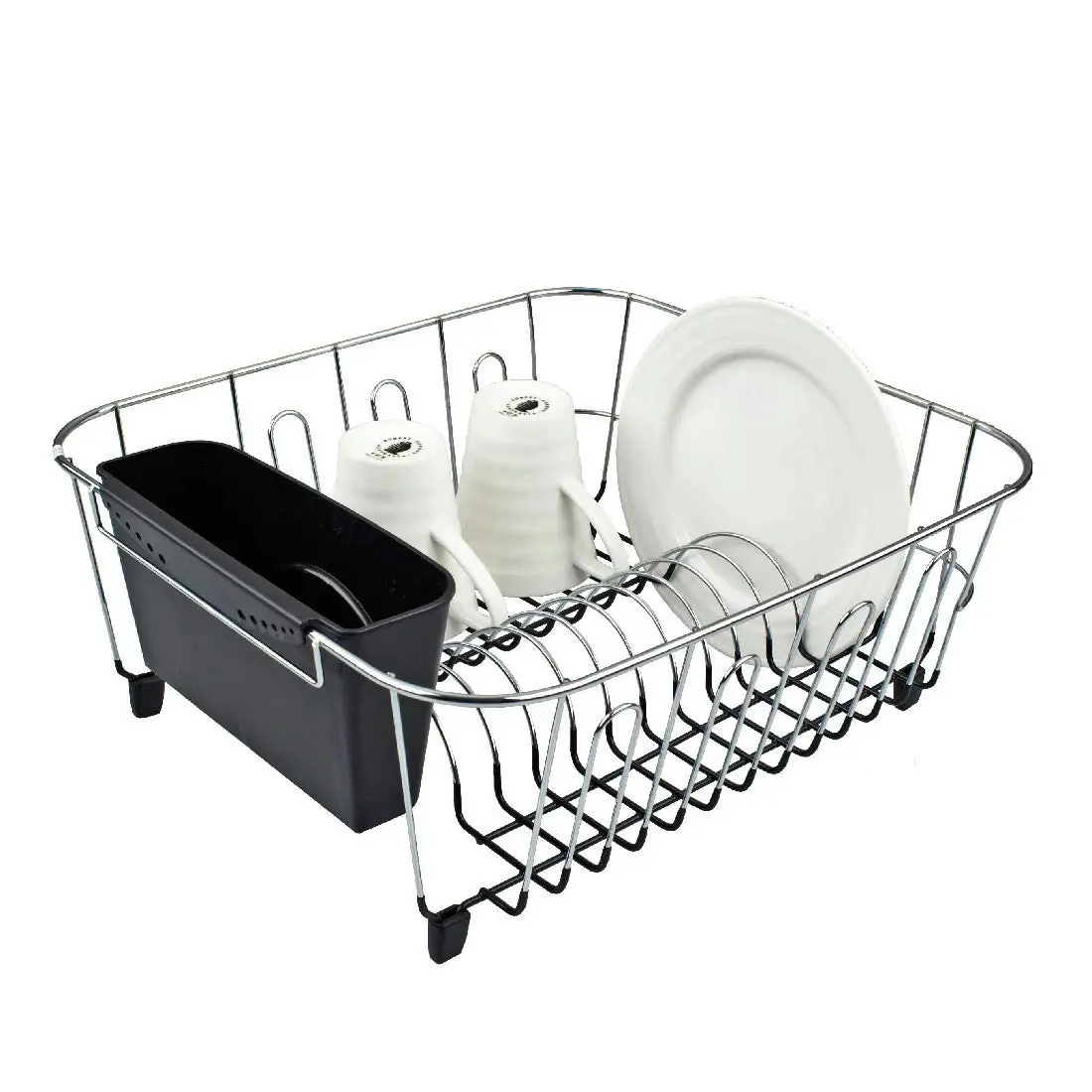 Dline Dish Drainer Black Sm 36.5x32.5x14.5cm