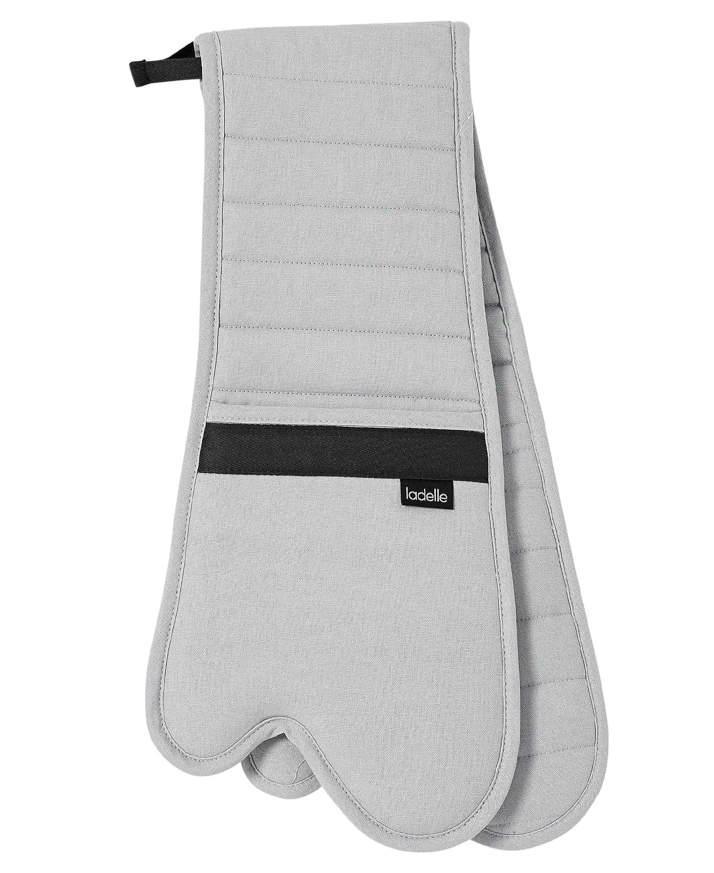 Ladelle Prof. Series III Plain Double Oven Mitt - Grey