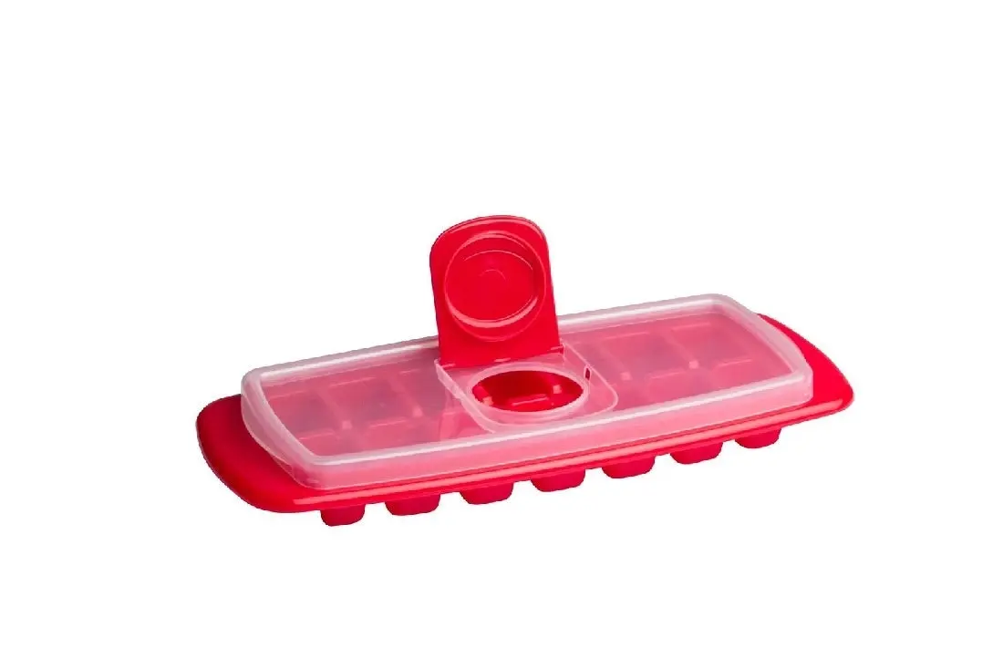 Cuisena Ice Cube Tray W/Lid - Red