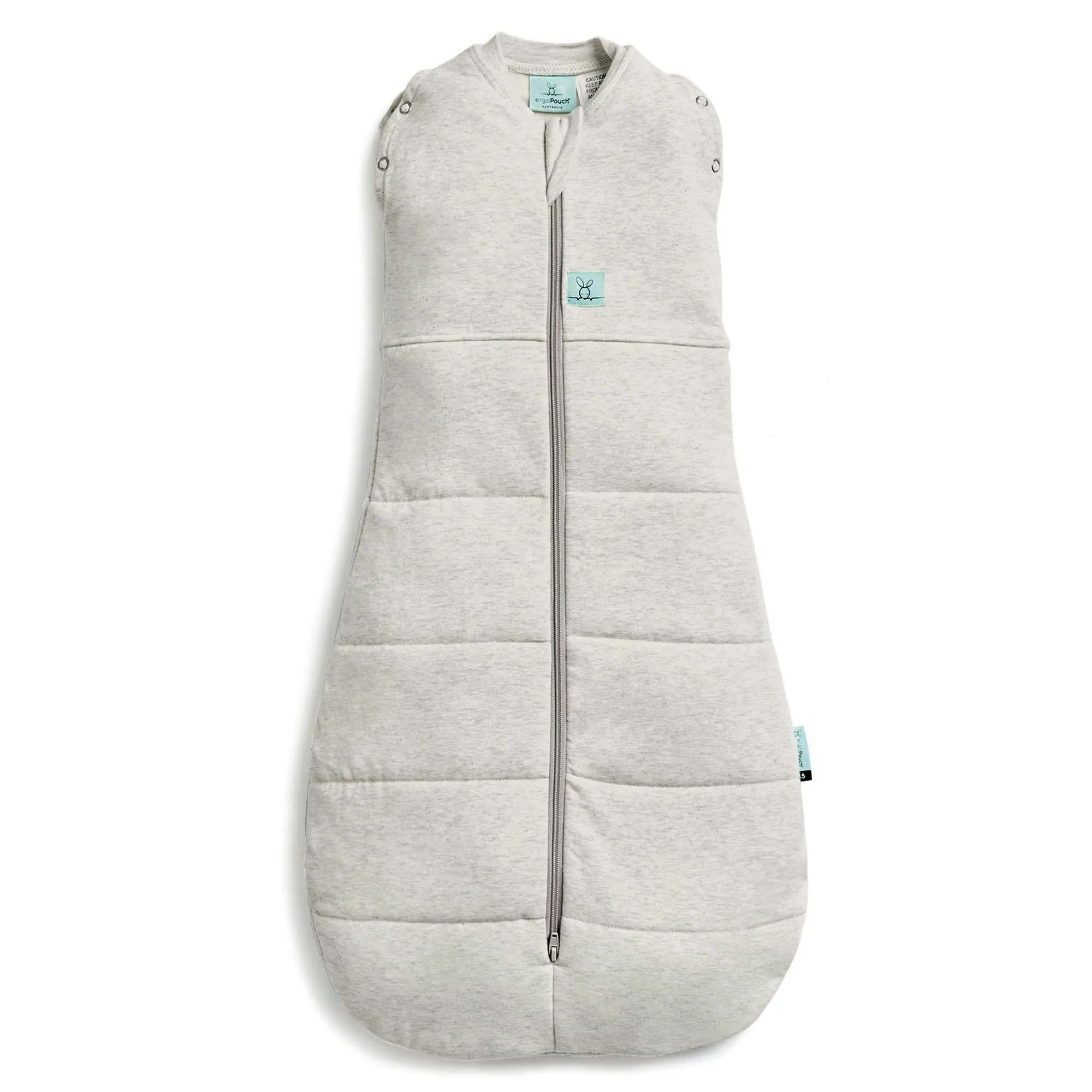 ergoPouch Cocoon Swaddle Bag Grey Marle TOG 1.0 Size 6-12 Months