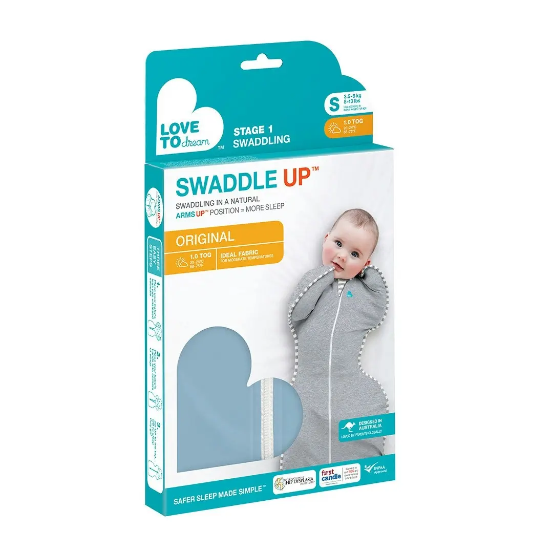 Love to Dream Swaddle UP Original 1.0Tog Dusty Blue S