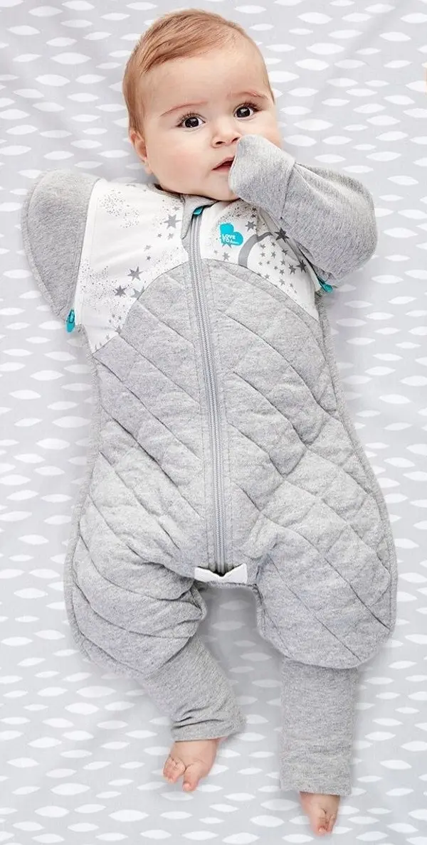 Love to Dream Swaddle Up Transition Suit Warm 2.5 TOG Large (8.5-11kg)- White Dreamer