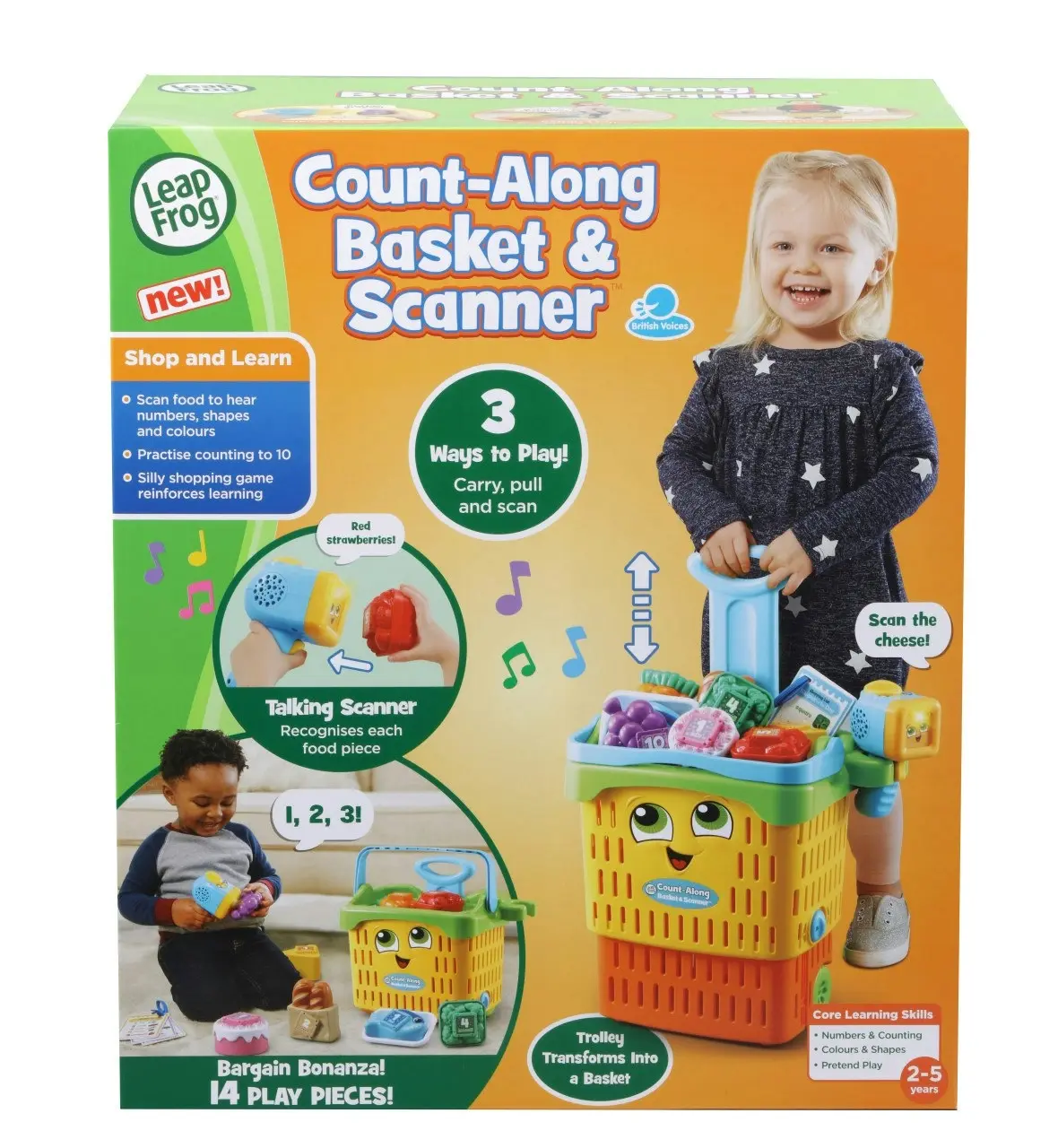 LeapFrog Count-Along Basket & Scanner