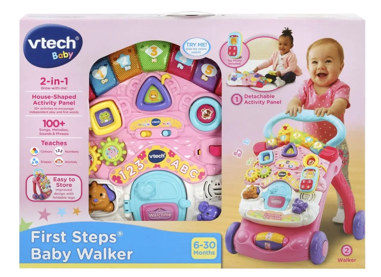 VTech First Steps Baby Walker Pink | 80-505653