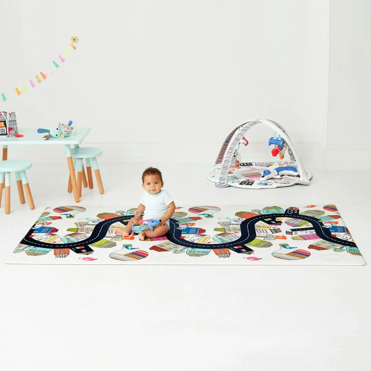 Skip Hop Doubleplay Reversible Playmat - Vibrant Village