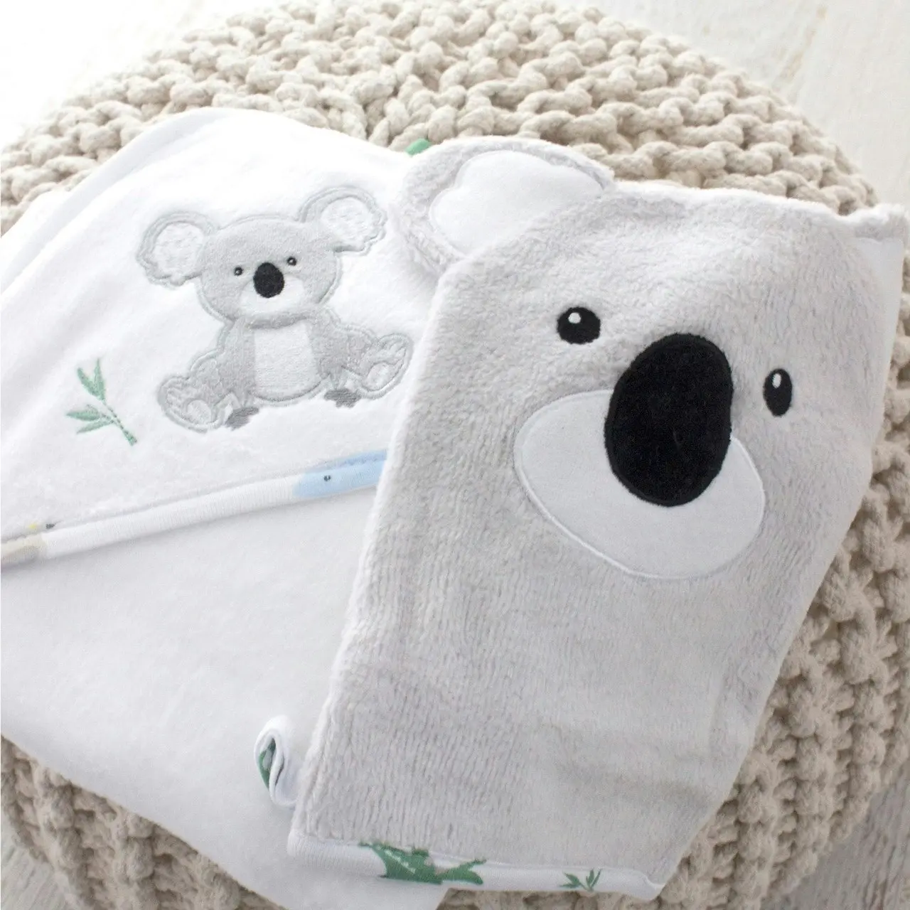 Bubba Blue Koala Hooded Towel & Bath Mitt