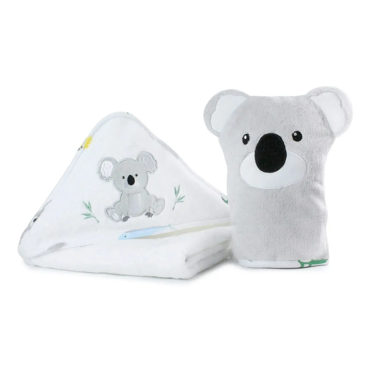 Bubba Blue Koala Hooded Towel & Bath Mitt