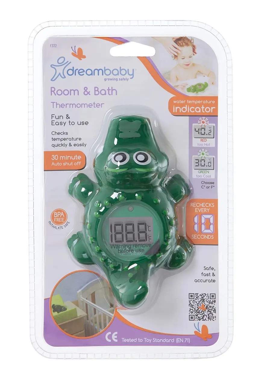 dreambaby Room & Bath Thermometer Crocodile