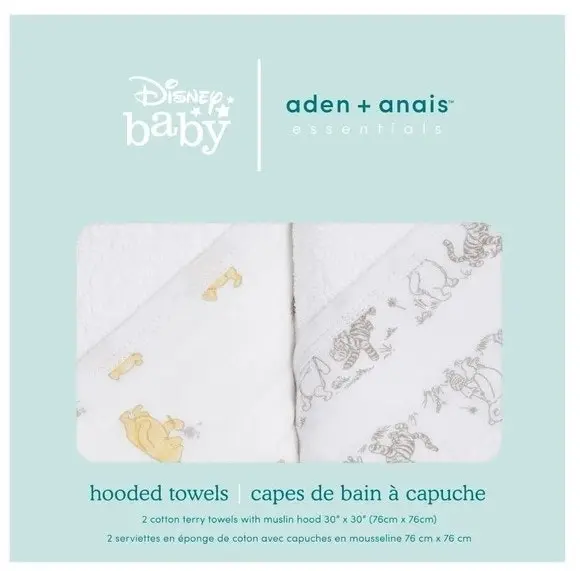 Aden + Anais 2-pack Hooded Towel Winnie & Friends