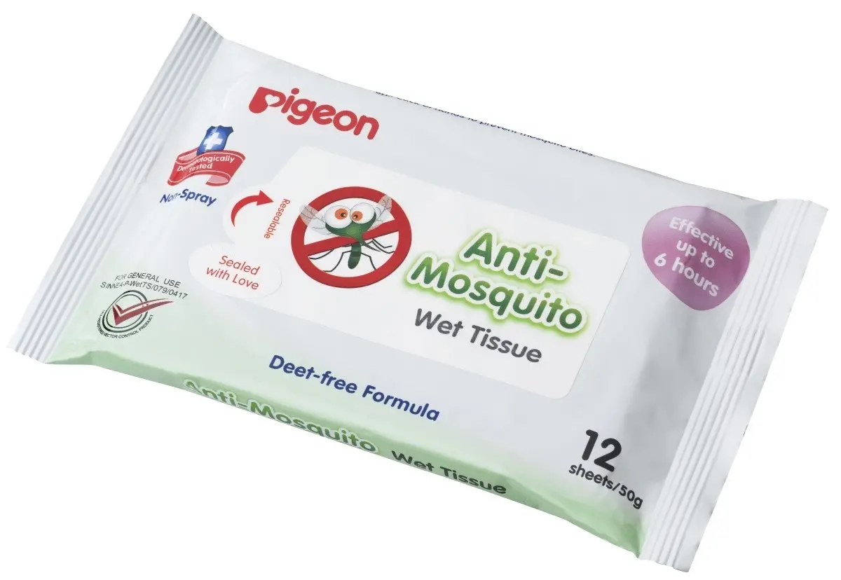 PIGEON Anti Mosquito Wipes 12s