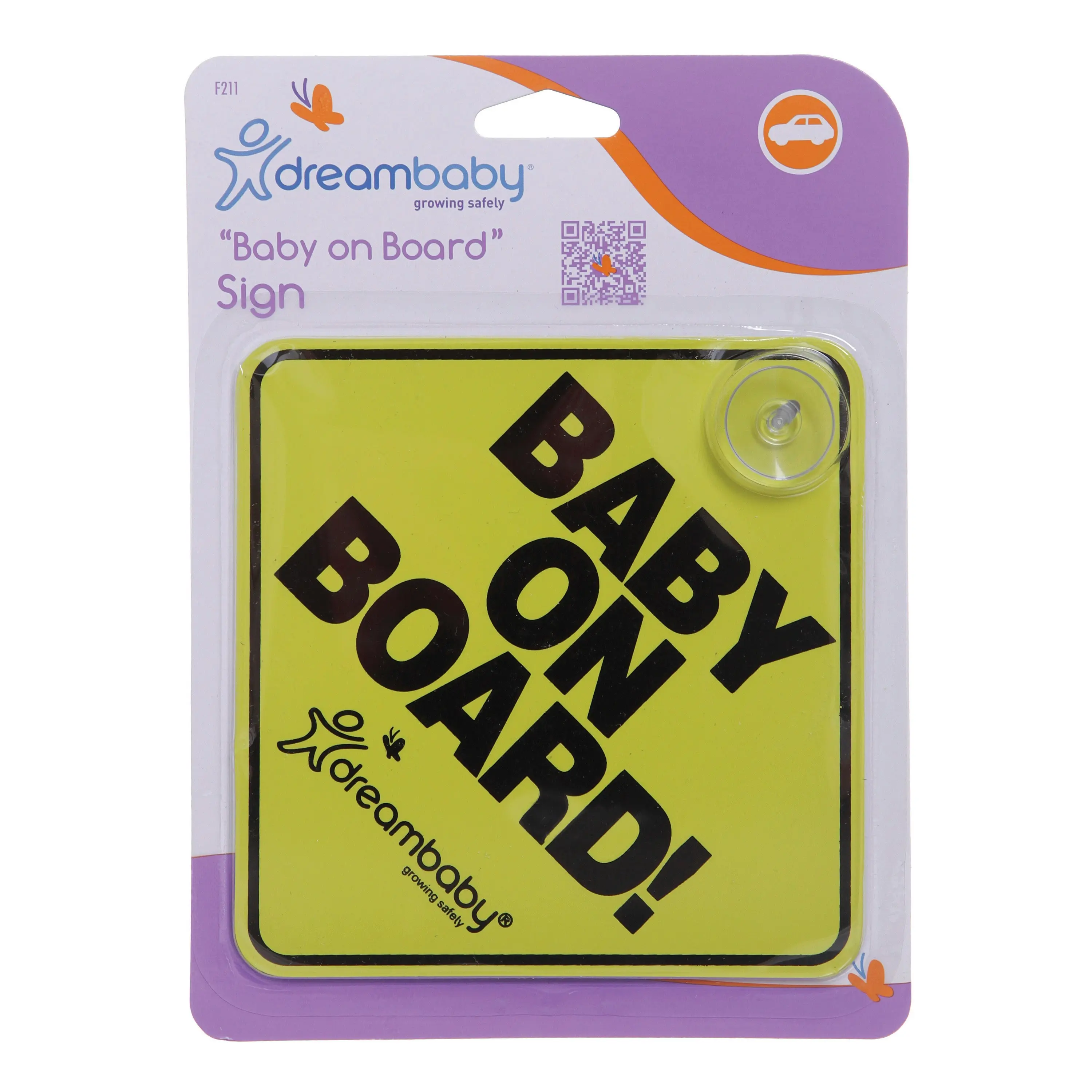 dreambaby Baby On Board Sign Yellow