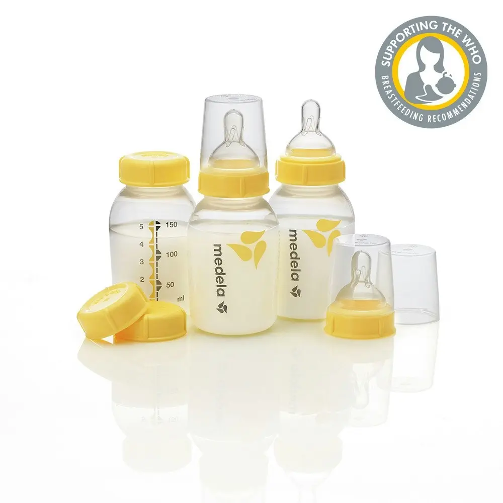 Medela Bmilk Bottle 150ml Wide Slow Flow Teat 3 Pack