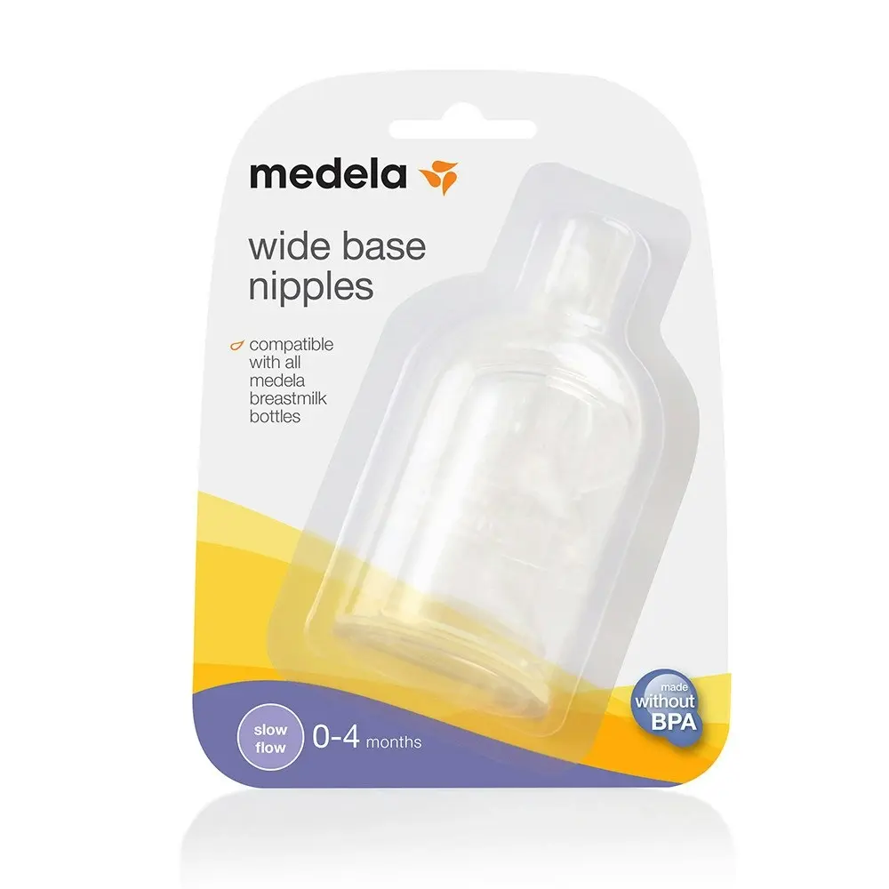 Medela Wide Base Teat Slow Flow 3 Pack