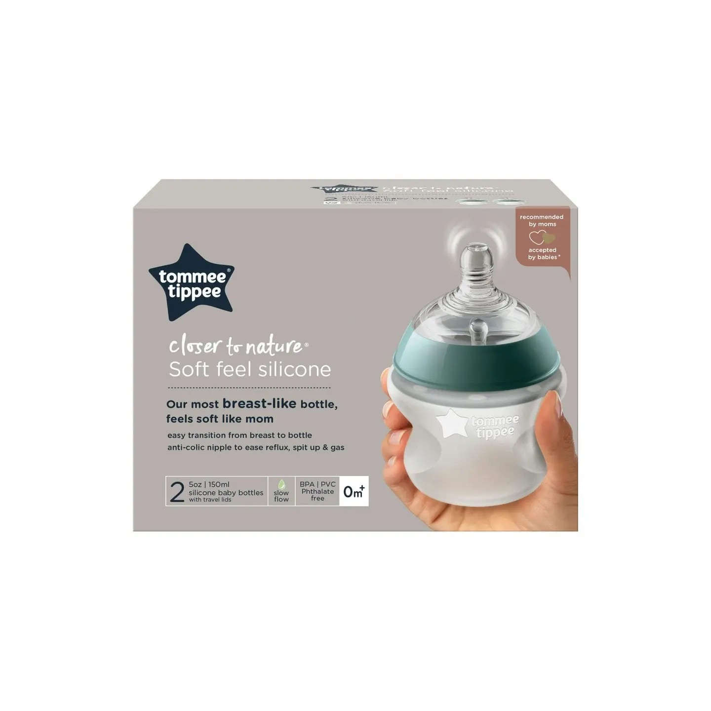 Tommee Tippee Ctn Silicone Bottle 150 ML 2 Pack