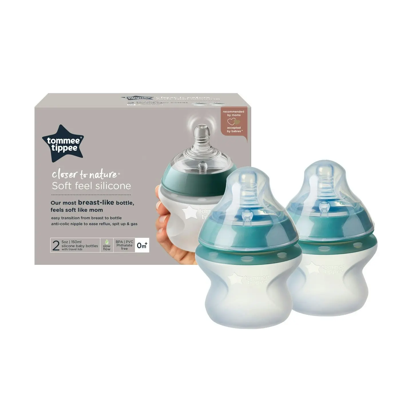 Tommee Tippee Ctn Silicone Bottle 150 ML 2 Pack