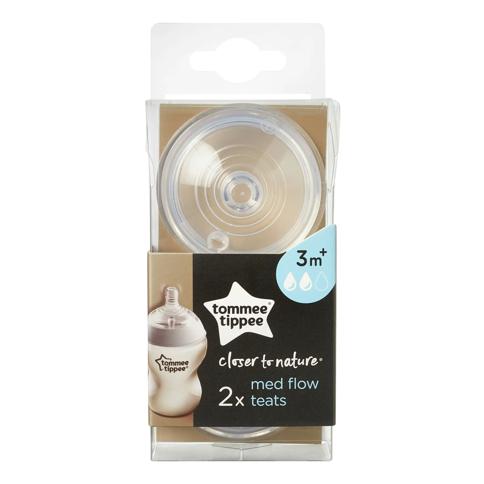 Tommee Tippee CTN Medium Teats 2 Pack