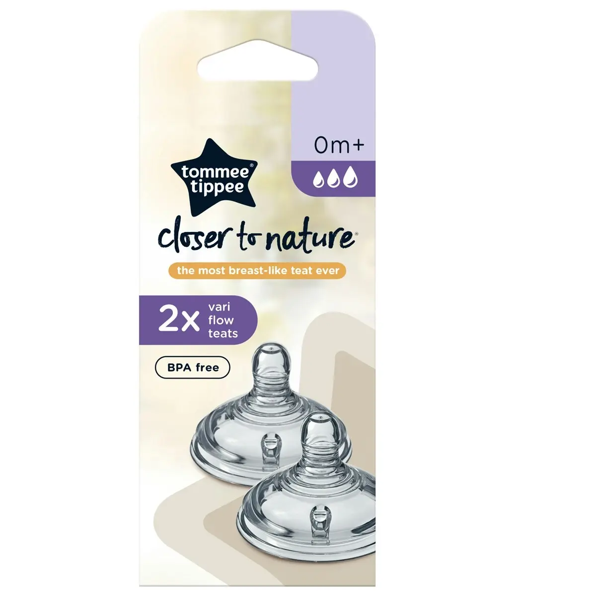 Tommee Tippee CTN Vari Flow Teat 2 Pack