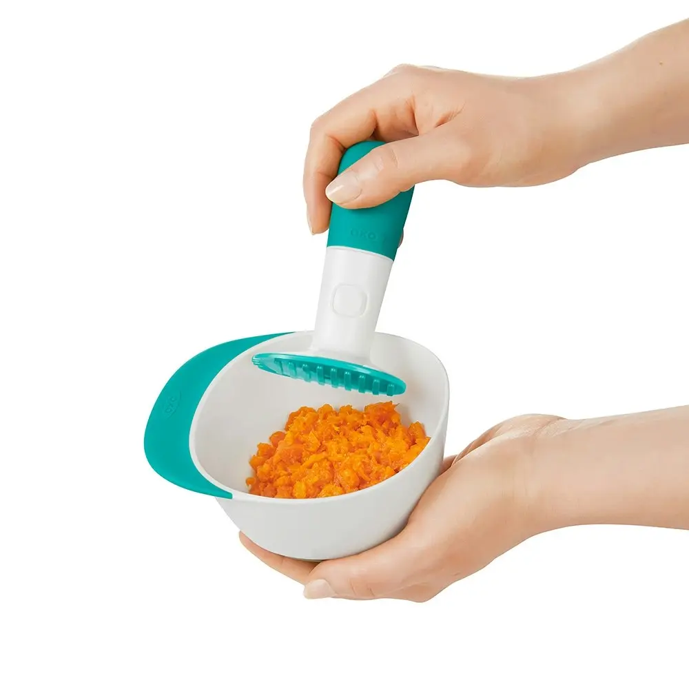 OXO Tot Baby Food Masher Teal