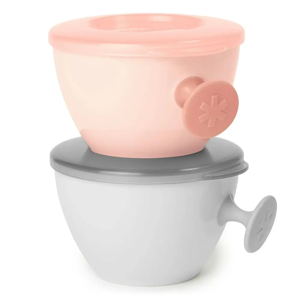 Skip Hop Easy Grab Bowls Grey/Soft Coral