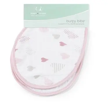 Aden Anais Heart Breaker 2-Pack Classic Burpy Bibs