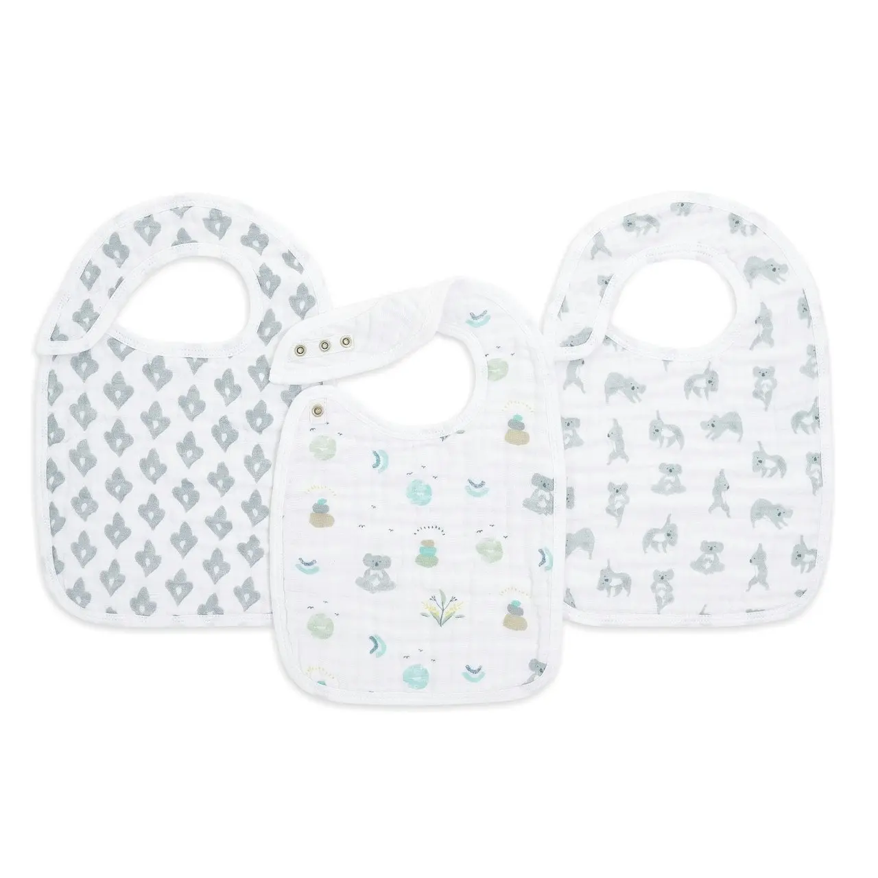 Aden Anais Now Zen 3-Pack Classic Snap Bibs